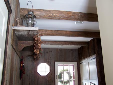 Reclaimed Logs and Barnboard